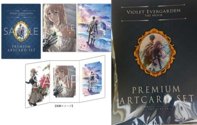 Violet evergarden movie limited premium art card set kyoto animation anime