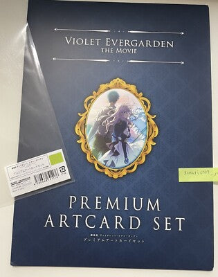 Violet evergarden movie limited premium art card set kyoto animation anime used