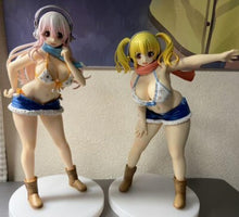 Load image into Gallery viewer, Super sonico pochaco figure winter 2 set anime idol nitr plus santa
