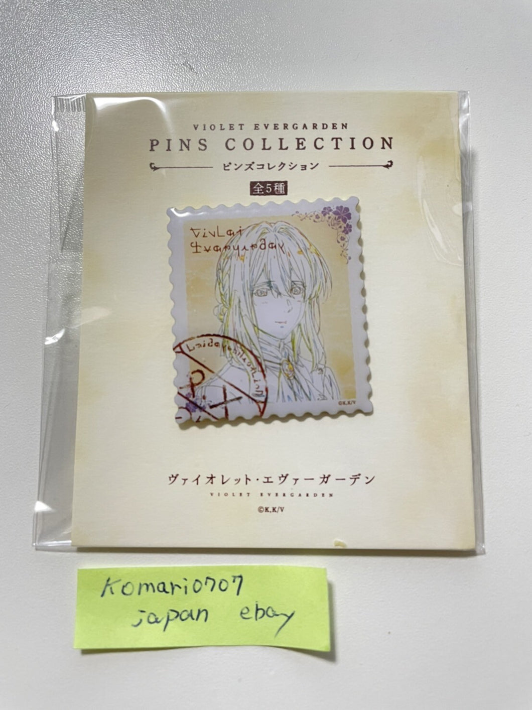 Violet evergarden collection pins kyoto animation official anime manga