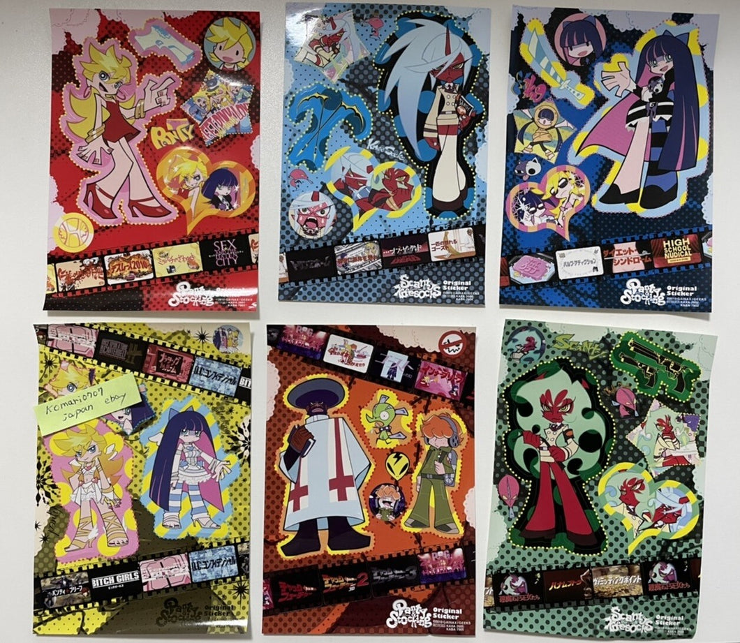 Panty and Stocking with Garterbelt limited art sheet 6 gainax animation anime