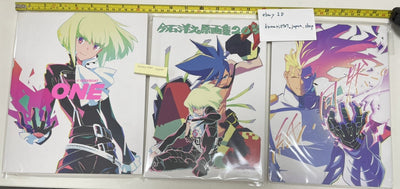 Promare art book one 20 kami douzen 3set CEMETERY HILLS trigger hiroyuki imaishi