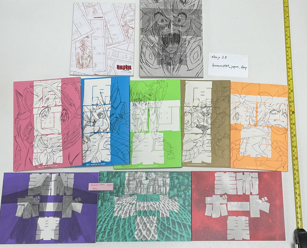 kill la kill bonus art book 10 set trigger animation anime art sushio ryuko mako