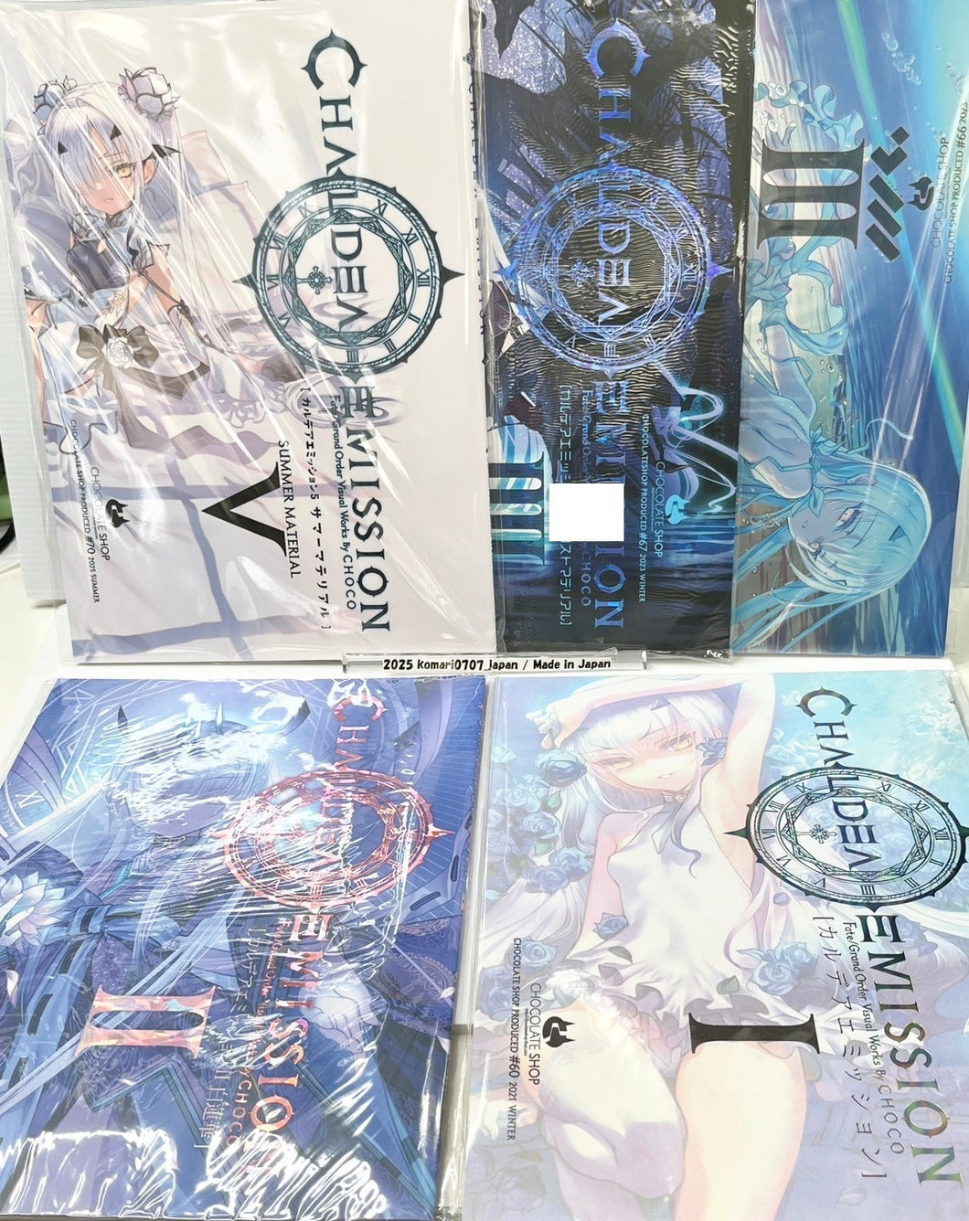 chocolate shop CHALDEA EMISSION 1 2 3 4 5 full set art book fate choco Melusine