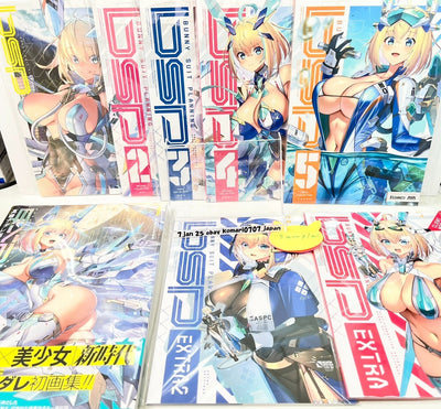 BUNNY SUIT PLANNING 1 2 3 4 5 extra1&2 BIG art book 8 set nadare takamine illust