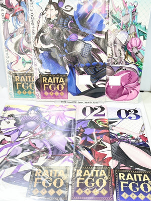 raita fate doujinshi art book 6 set rakgaki comiket minamoto raikou shutendo-ji