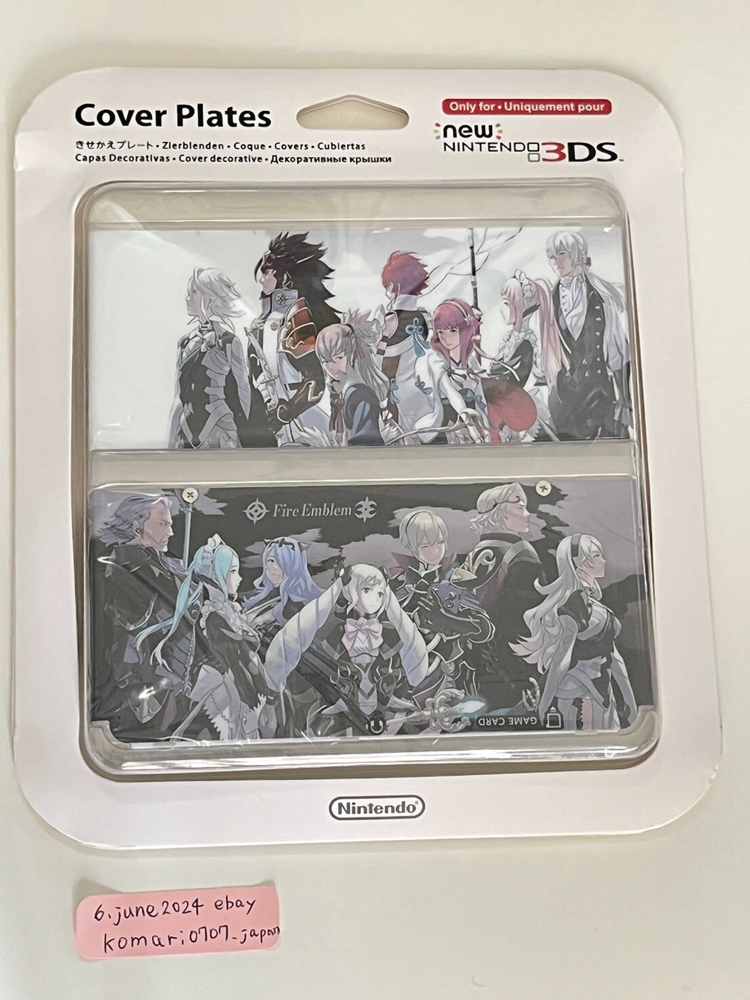 Nintendo 3DS Cover Plate Kisekae plate in case unopened 061 Fire Emblem if
