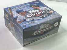 Load image into Gallery viewer, 2020 topps chrome baseball jumbo box factory sealed damaged on outside in 5 auto
