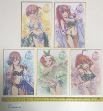 Load image into Gallery viewer, Gotoubun no hanayome kuji shikishi full set the Quintessential Quintuplets anime

