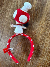 Load image into Gallery viewer, USJ Super Nintendo World Chef Toad Headband plush hair mario kinoko charactor
