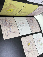 Load image into Gallery viewer, gurren lagann vs kill la kill art book keyframes sheet set trigger animation
