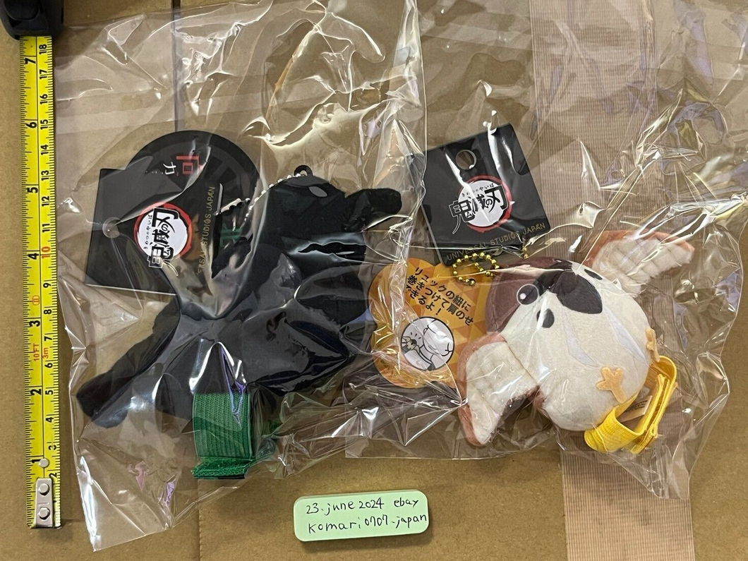 Demon slayer crow chuntaro pet mini plush 2 set limited usj japan 2021 suzume