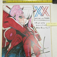 Load image into Gallery viewer, DARLING IN THE FRANXX Zero Two color print shikishi board Tanaka Shiga trigger
