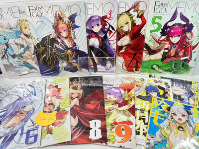 C105 WADA ARCO Fate Grand Order MEMO 1 2 3 4 5 6 7 8 9 tsuki holo art book 12set