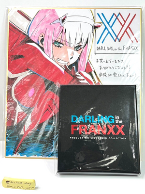 DARLING in the FRANXX BONUS Staff ART PRINTED SHIKISHI Box set damaged trigger