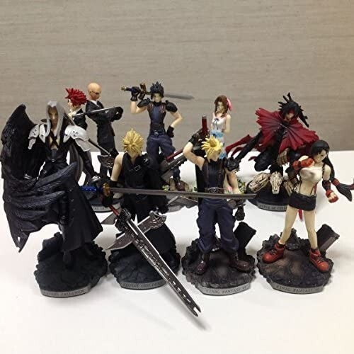 Final Fantasy 7 VII 10th Trading Arts Mini Portion Figure 8 complete set ff7