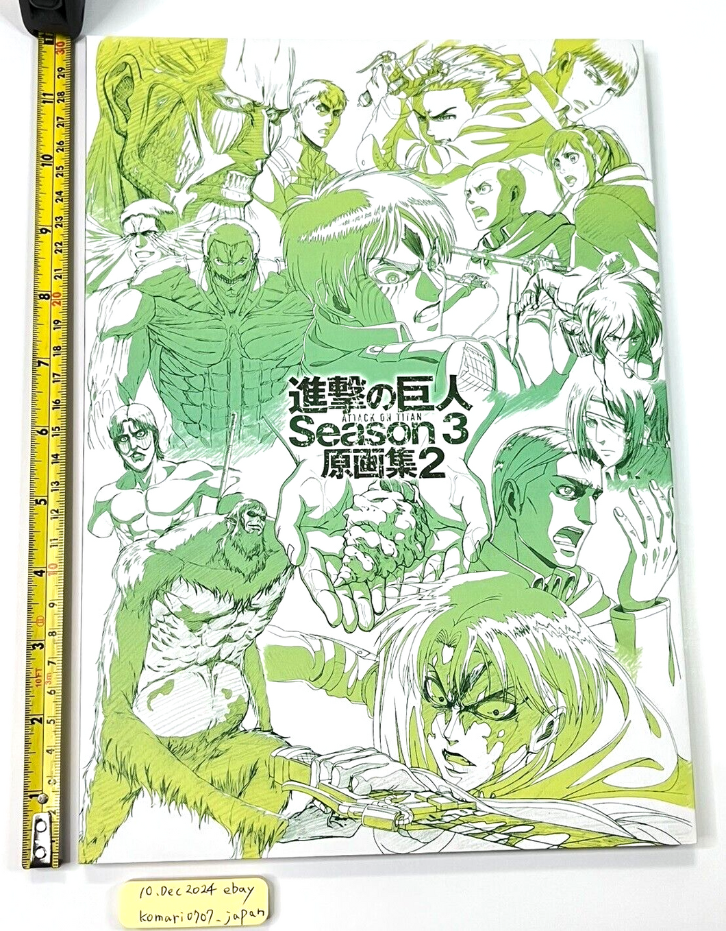 Attack on Titan season 3 japanese art book vol 2 wit studio anime comiket used
